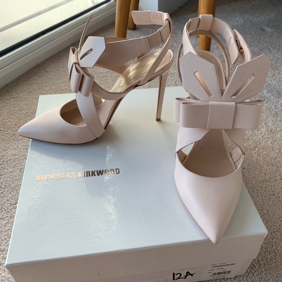 Nicholas Kirkwood Shoes - Nicholas Kirkwood Origami Bow Leather Heels
